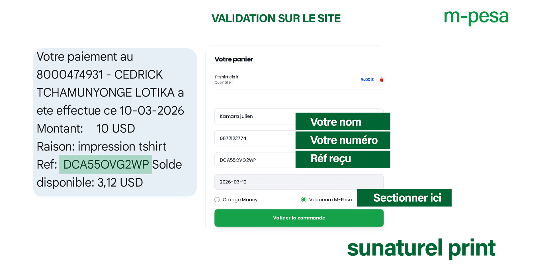 Étape 2 - Effectuer le transfert